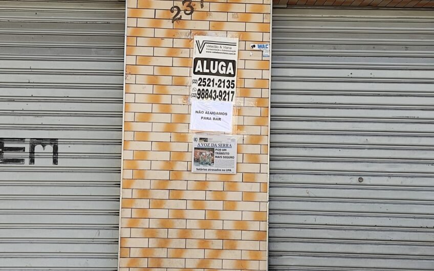 ALUGUEL – LOJA RUA SÃO ROQUE – EXCELENTE LOCALIZAÇÃO – RESTRIÇÃO PARA BARES E SIMILARES